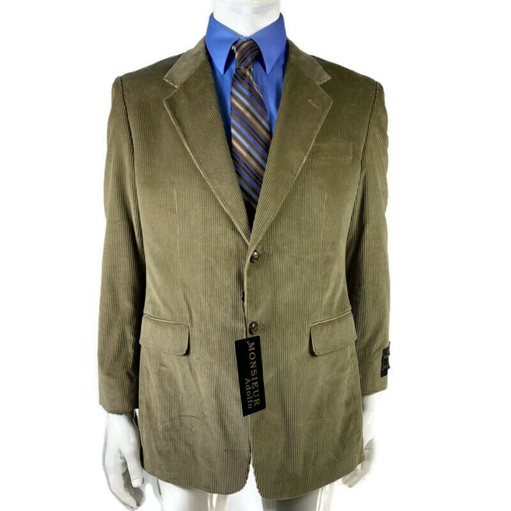 Monsieur Adolfo Corduroy Men’s Blazer Size 40R
